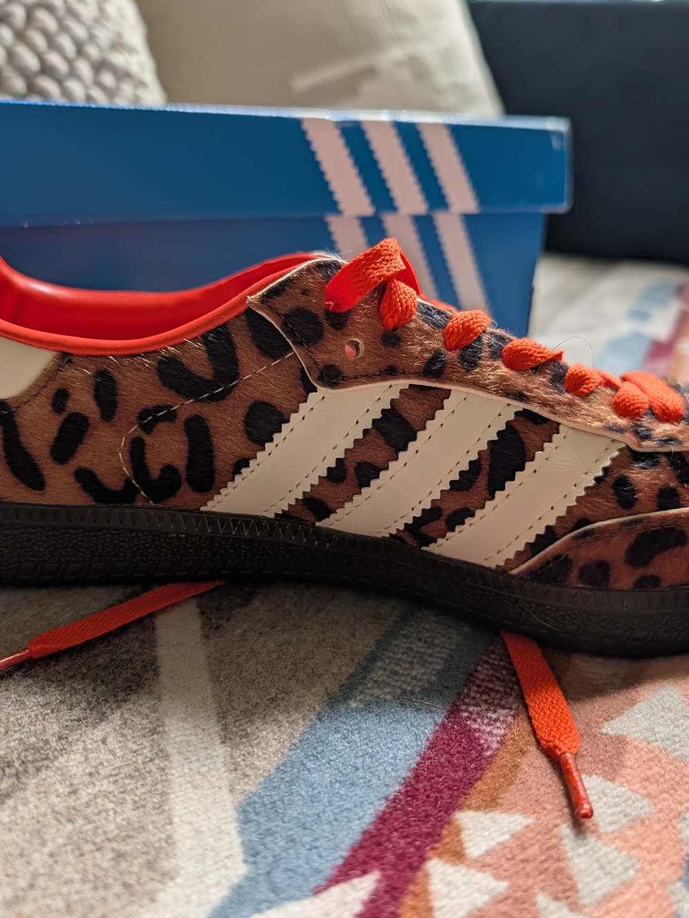 adidas Leopard Print "Cheetah Pack" with Orange Accents - Picture 3 of 8